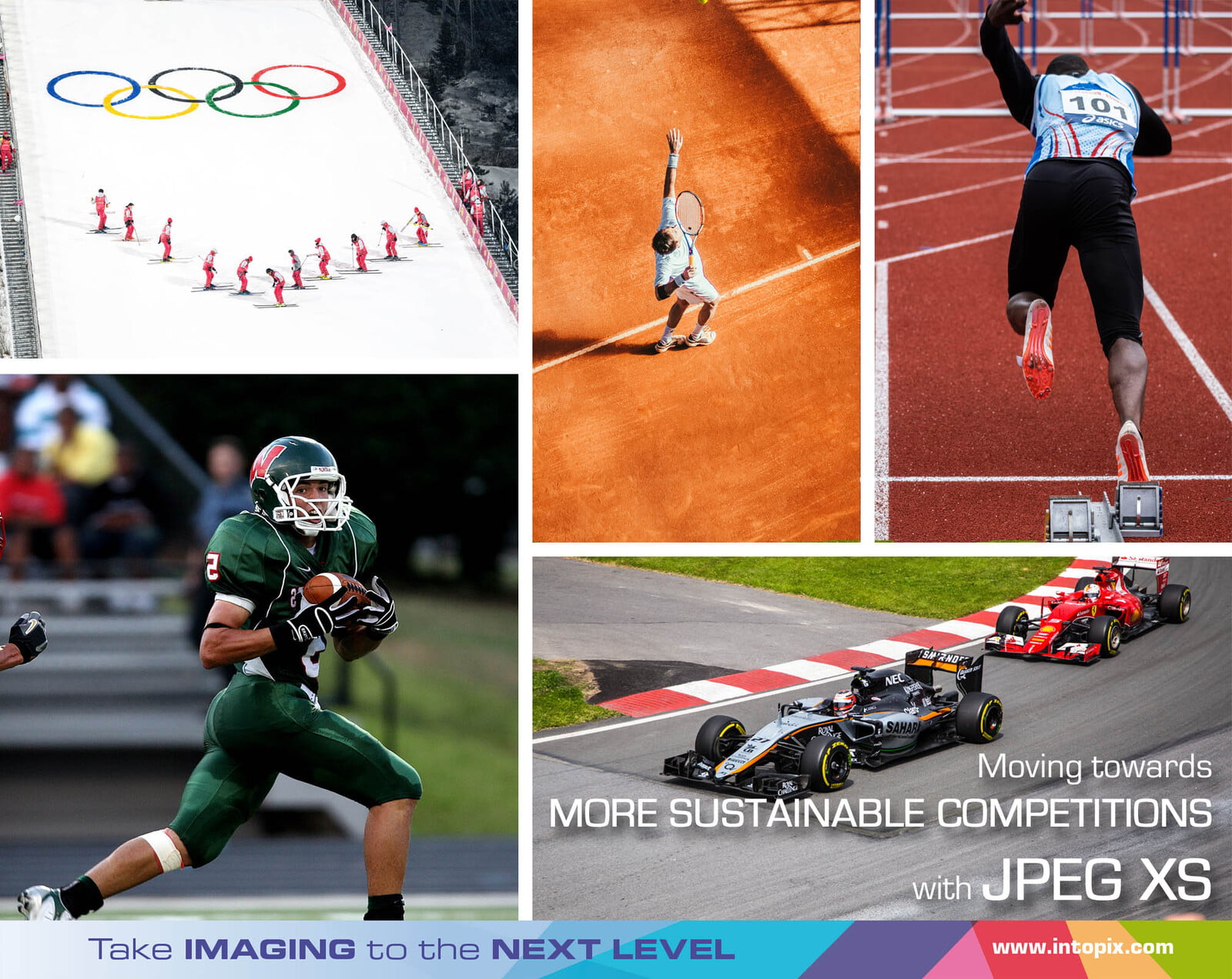 Des compétitions sportives plus durables grâce à la production à distance avec JPEG XS
